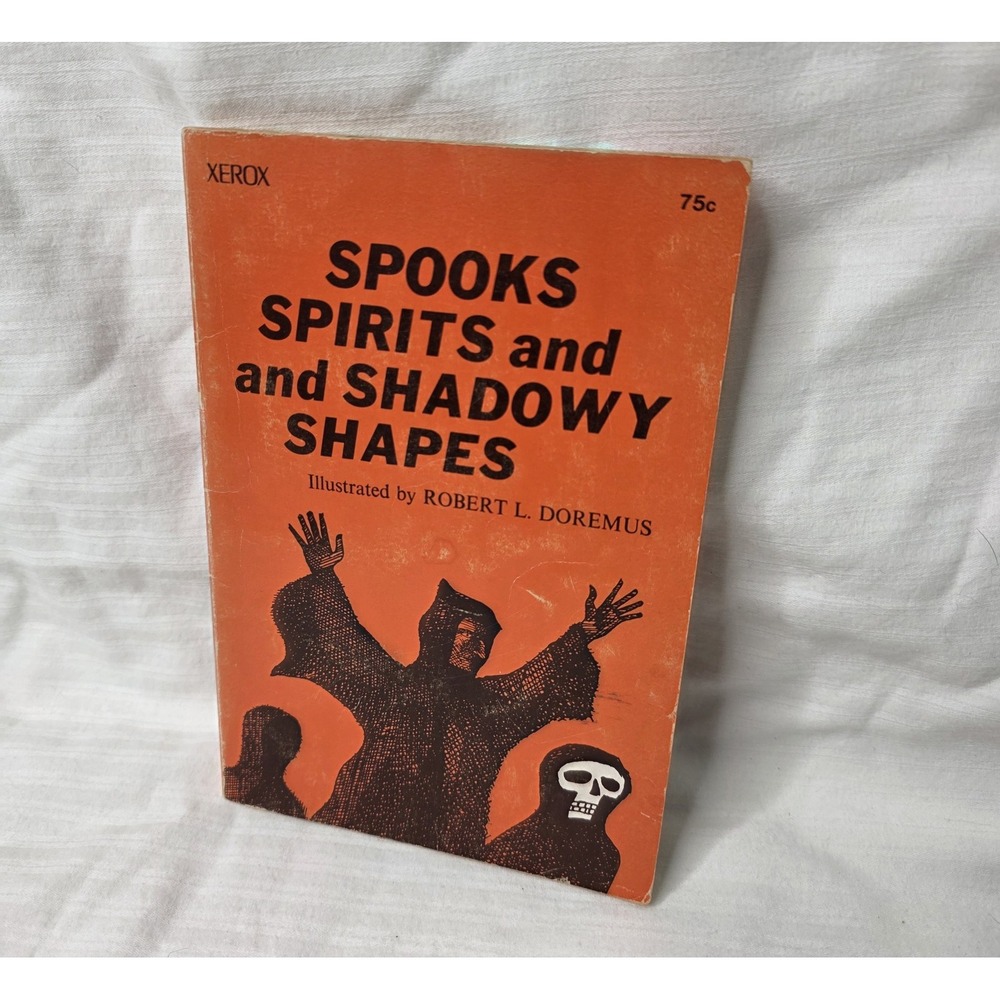 Vintage Spooks And Spirits And Shadowy Shapes Orange PB Ghost‎ Stories Youcaxton